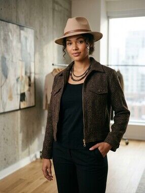 Compagnie Internationale Express Wool COAT SIZE SMALL